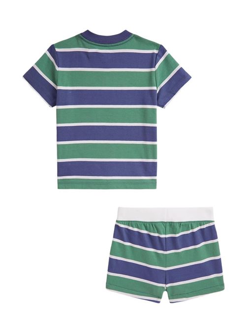 Completo a righe Ralph Lauren Bimbo | 320972373001
